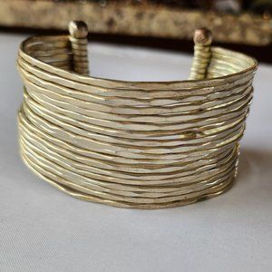 Gold Bangle Cuff Bracelet